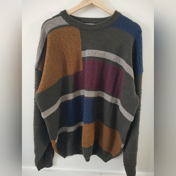 Bachrach Other - Vintage Bachrach Sweater- Multicolor Squares- Size L